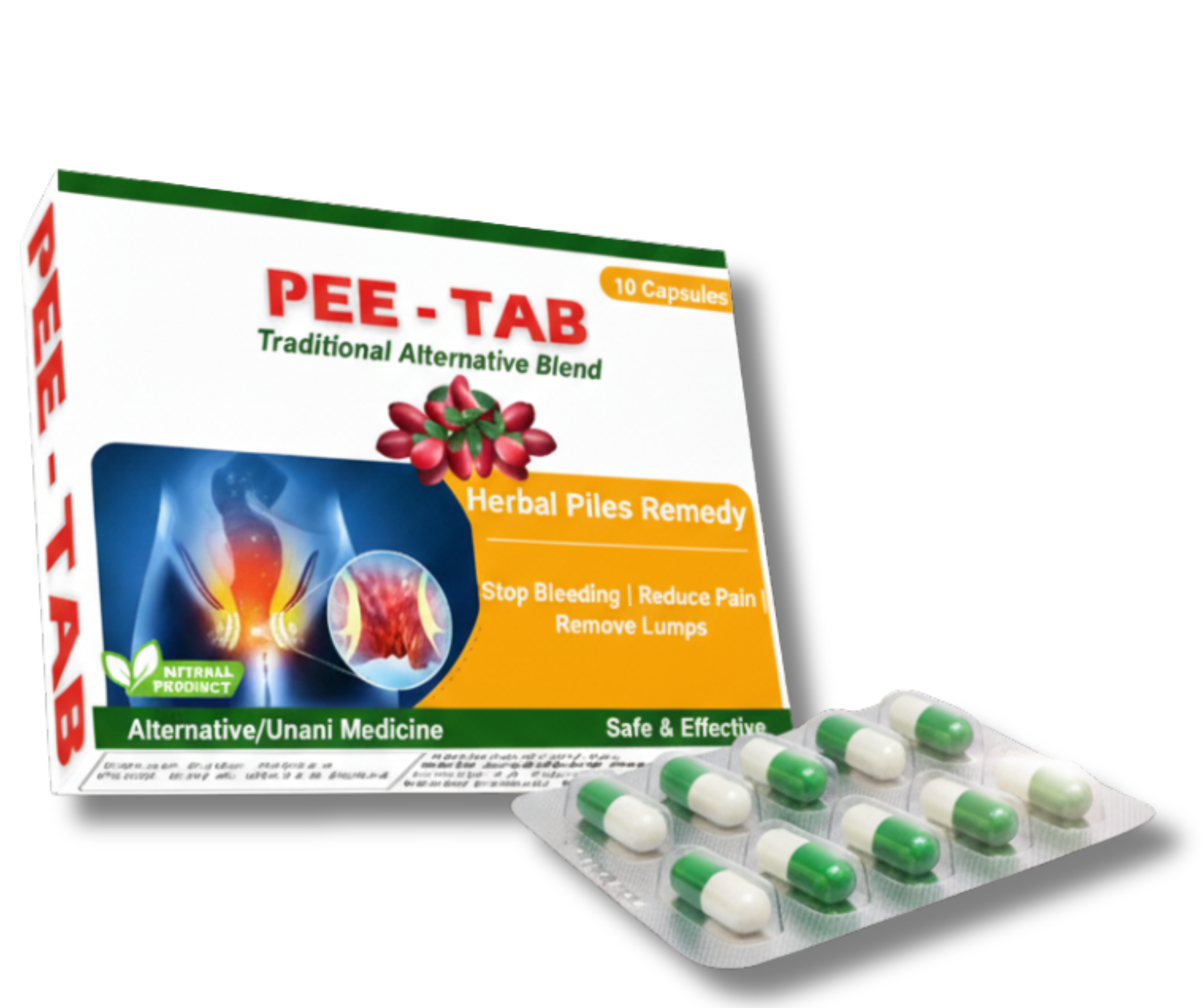 Pee Tab - Unani Remedy for Piles Relief