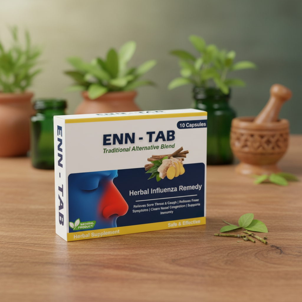 Enn Tab - Unani Medicine for Influenza in natural wellness setting